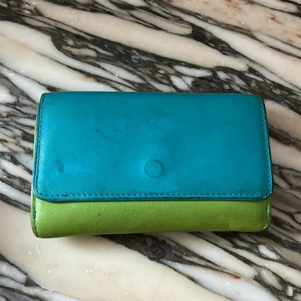 Colorful Italian Leather Wallet - Picture 3 of 3